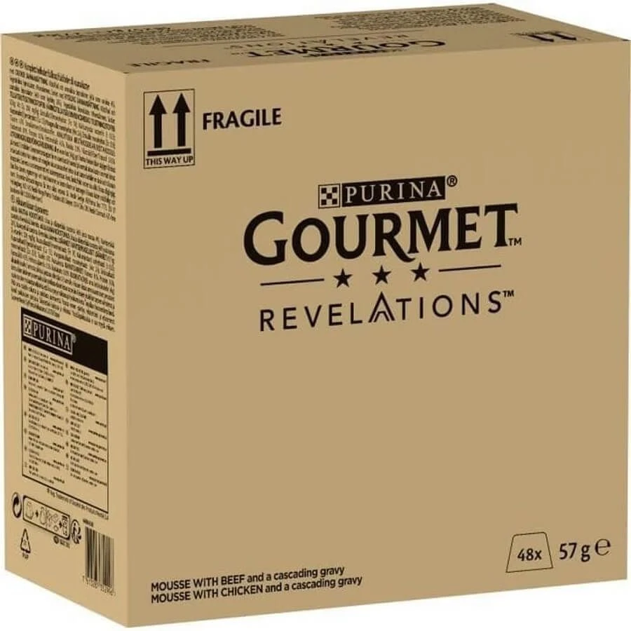 Purina Gourmet Revelations Poulet & Boeuf 48 X 57 G - Destockage 3 Purina Gourmet Revelations Poulet & Boeuf 48 X 57 G - Destockage – Image 3