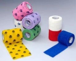 Bandes Cohésives 7.5 Cm Empreinte Vert Fluo