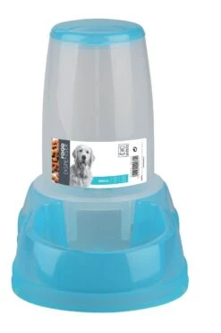 M-Pets Distributeur De Croquettes Bleu 2500 Ml