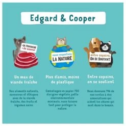 Edgard & Cooper Barquette Boeuf Et Canard Pour Chien 11 X 150 G -Mini Zoo Soldes 5425039486420 chien barquette adulte naturel saumon truite 150g 6 1