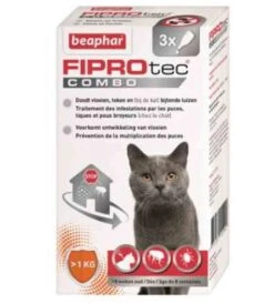 Beaphar Fiprotec Combo Chats Et Furets 3 Pipettes