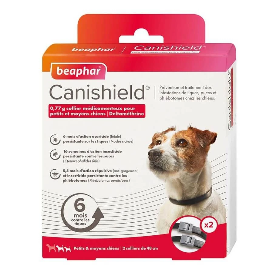 Beaphar Canishield Colliers Petit Chien Contre Puces, Tiques, Moustiques 48 Cmx2 1 Beaphar Canishield Colliers Petit Chien Contre Puces, Tiques, Moustiques 48 Cmx2