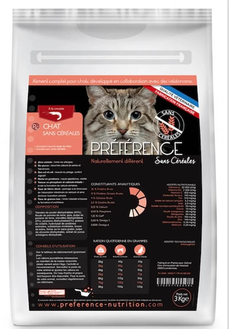Préférence Croquettes Chat Sans Céréales 10 Kg 1 Préférence Croquettes Chat Sans Céréales 10 Kg