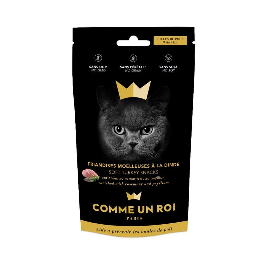 Comme Un Roi Friandises Chat Boules De Poils 50 G 1 Comme Un Roi Friandises Chat Boules De Poils 50 G
