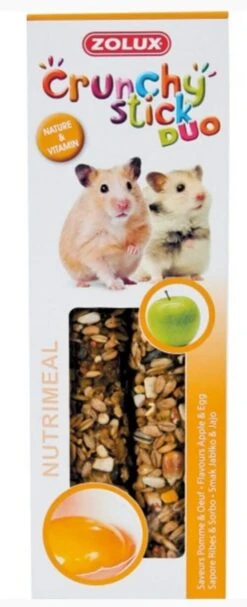 Zolux Crunchy Stick Hamster Pomme Et Oeuf 115 G