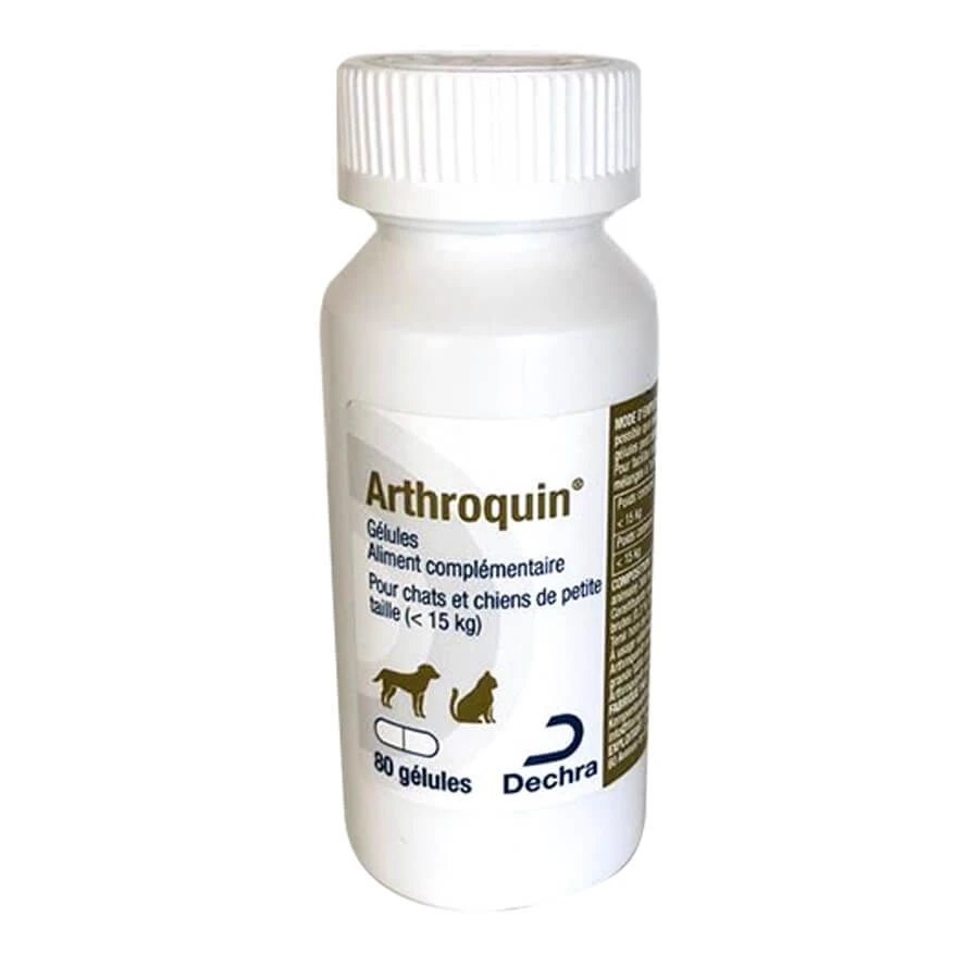Dechra Arthroquin Petit Chien Chat 300 Mg 80 Gélules 1 Dechra Arthroquin Petit Chien Chat 300 Mg 80 Gélules