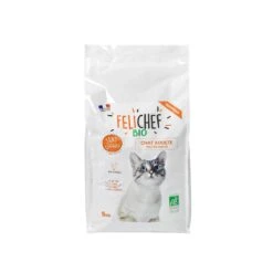 Felichef Croquettes BIO Sans Céréales, Sans Gluten Chat Adulte 5 Kg
