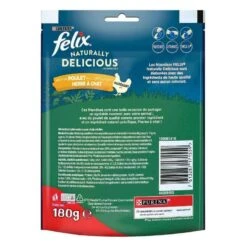 Felix Naturally Delicious Poulet Herbe à Chat 180 G -Mini Zoo Soldes felix naturally delicious poulet herbe a chat 180 g 3