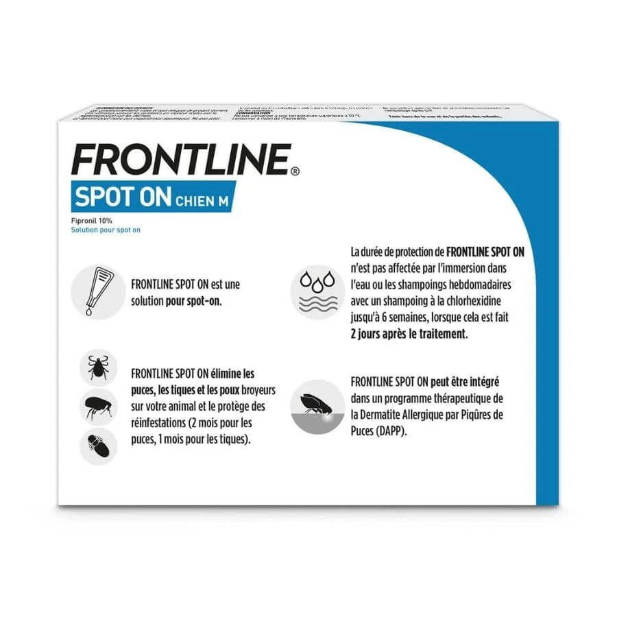 Frontline Spot On Chien De 10-20 Kg 6 Pipettes 2 Frontline Spot On Chien De 10-20 Kg 6 Pipettes – Image 2