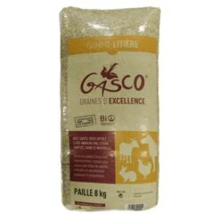 Gasco Litière Paille Naturelle Pour Rongeur Et Volaille 8 Kg
