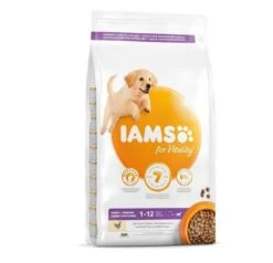 IAMS Vitality Croquettes Chiot Grande Race Poulet 3 Kg - Destockage