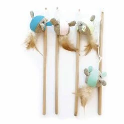 M-Pets Mouse Canne à Pêche Pour Chat