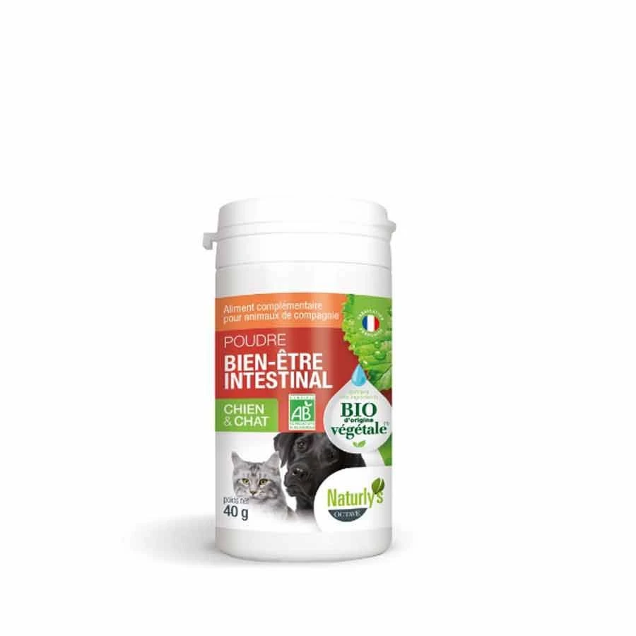 Naturlys Poudre Hygiène Intestinale Bio Pour Chien Et Chat 40 G 1 Naturlys Poudre Hygiène Intestinale Bio Pour Chien Et Chat 40 G