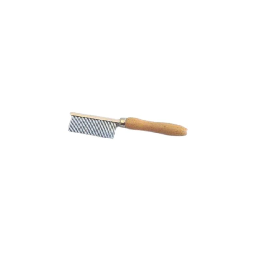 Peigne Manche En Bois Denture Métal Fine 17 Cm 1 Peigne Manche En Bois Denture Métal Fine 17 Cm