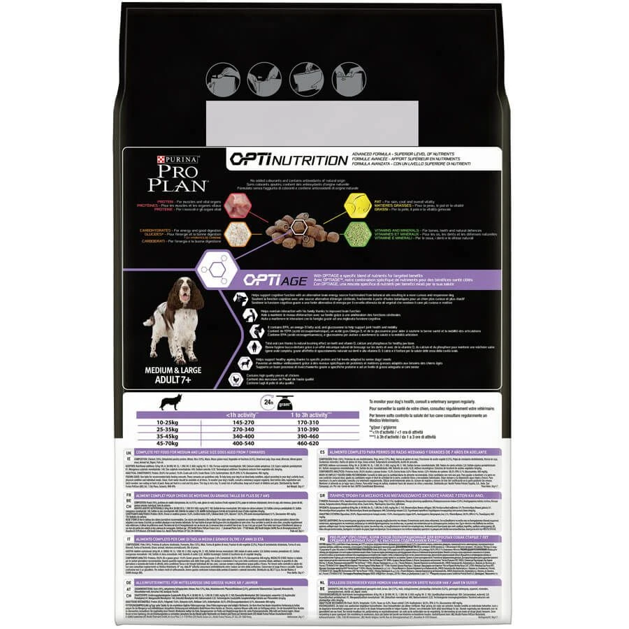 Purina Proplan Chien Medium-Large Adult 7+ OPTIAGE 3 Kg 2 Purina Proplan Chien Medium-Large Adult 7+ OPTIAGE 3 Kg – Image 2