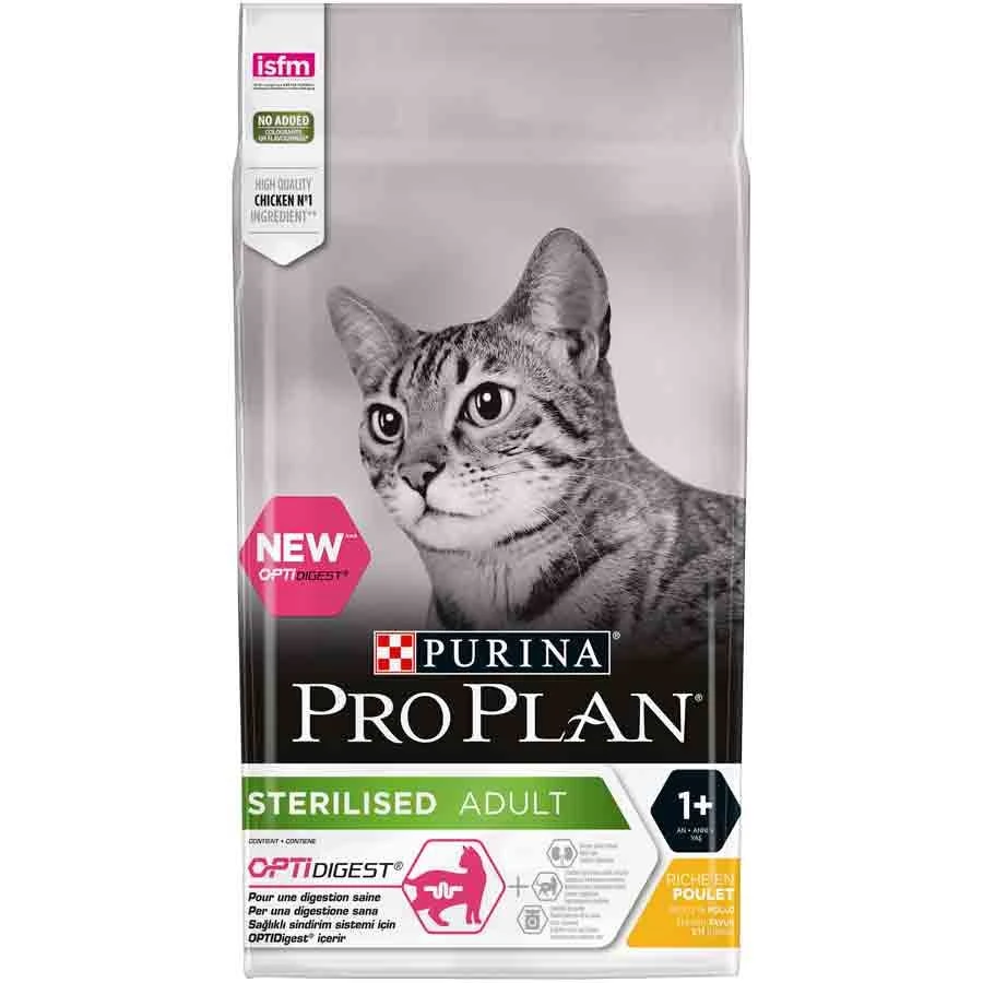 Purina Proplan Optidigest Chat Adult Sterilised Poulet 1,5 Kg 1 Purina Proplan Optidigest Chat Adult Sterilised Poulet 1,5 Kg