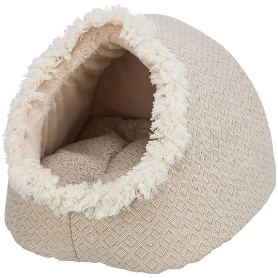 Trixie Abri Beige Bohème Boho Pour Chat 35 X 26 X 41 Cm 1 Trixie Abri Beige Bohème Boho Pour Chat 35 X 26 X 41 Cm