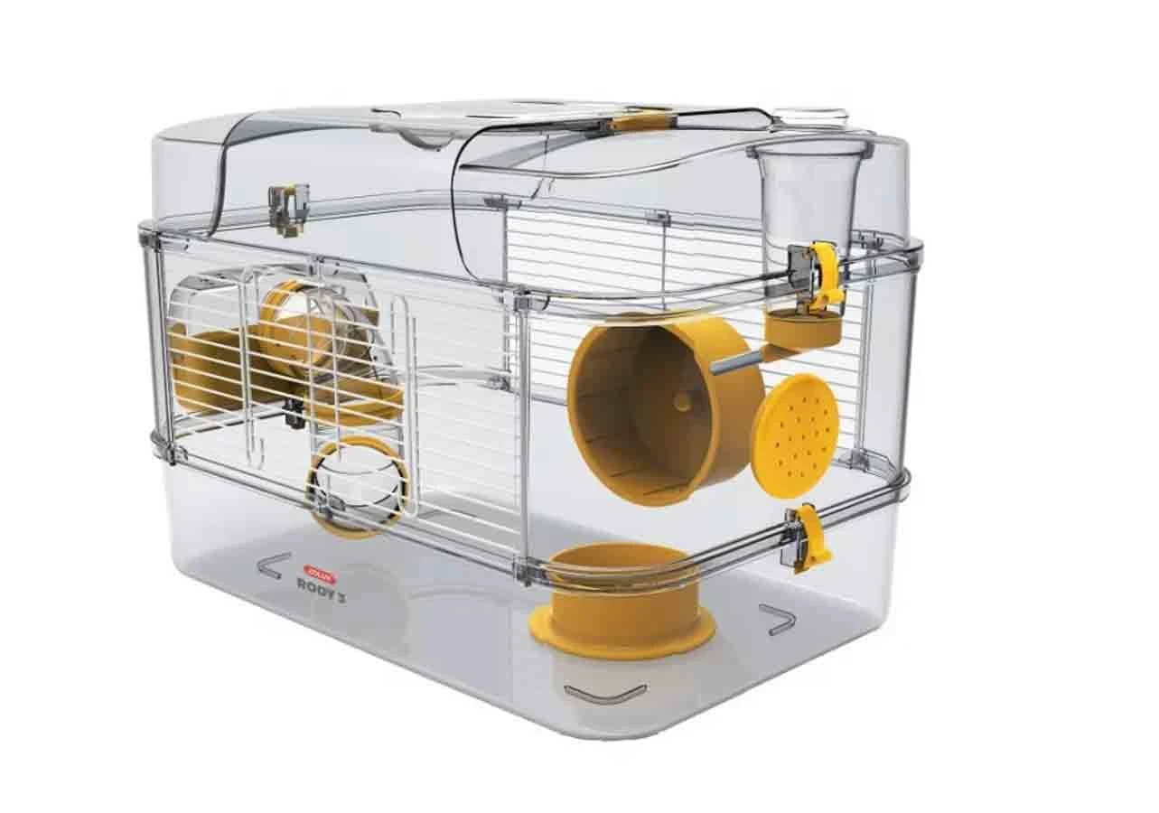 Zolux Cage RODY.3 Solo Jaune 1 Zolux Cage RODY.3 Solo Jaune