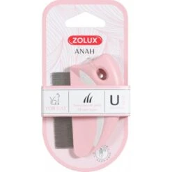 Zolux Anah Peigne à Puce Rond Rose Pour Chat
